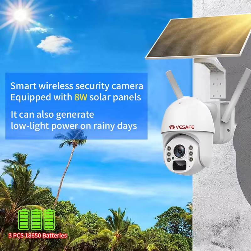 (image for) Solar PTZ HD camera WIFI 4G remote monitor