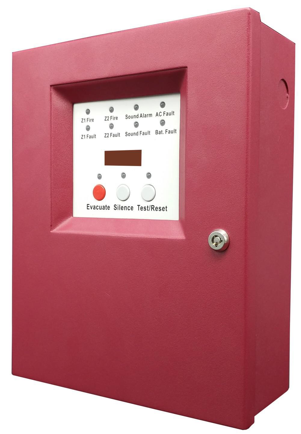Fire Alarm Control Panel 2 zones Conventional Fire communication (image for) Fire Alarm Control Panel 2 zones Conventional Fire communication