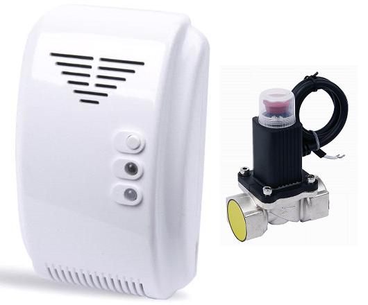 (image for) Fire Alarm Flammable Gas Detector with Solenoid Valve