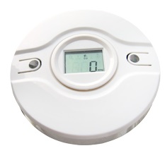 (image for) CO detector Wireless toxic gas sensor LCD screen